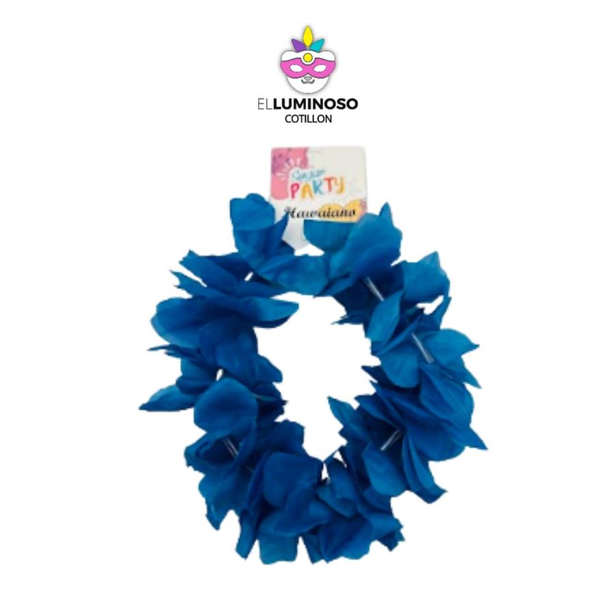 VINCHA HAWAI PETALOS GRANDES AZUL SPH046