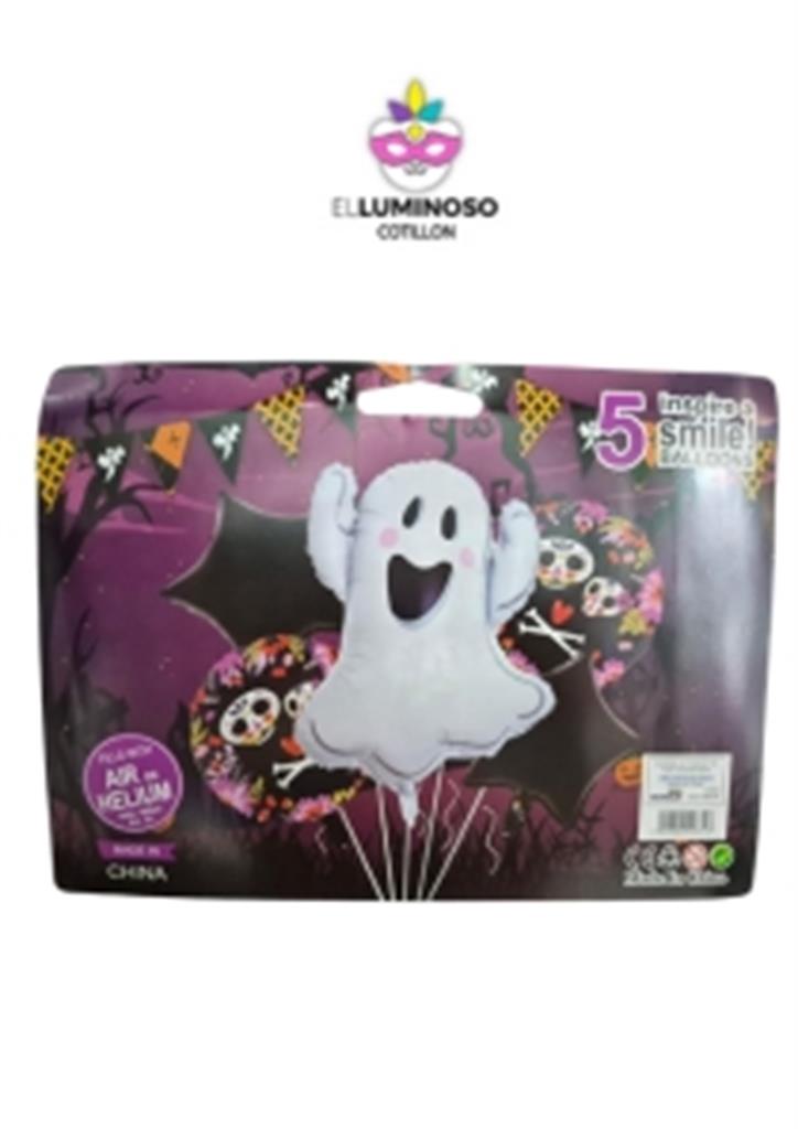 SET GLOBOS HALL X5PCS COD4203