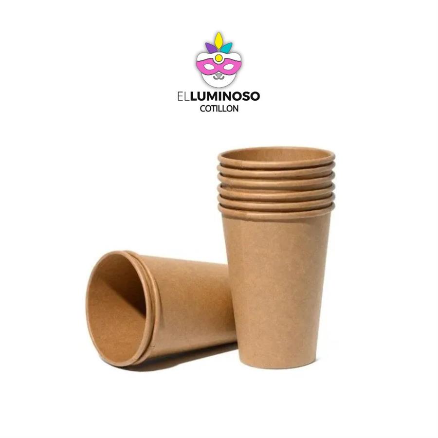 VASOS POLIPAPEL KRAFT X10 90026 VS