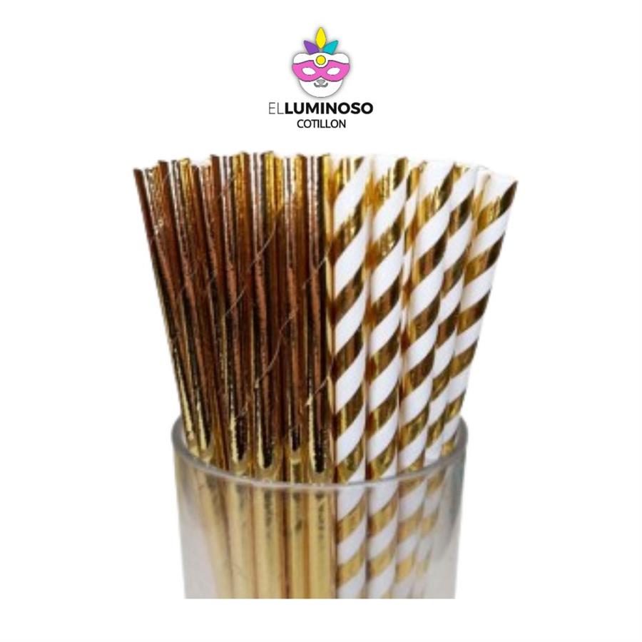 SORBETE DE POLIPAPEL DORADO X24 DSPP054