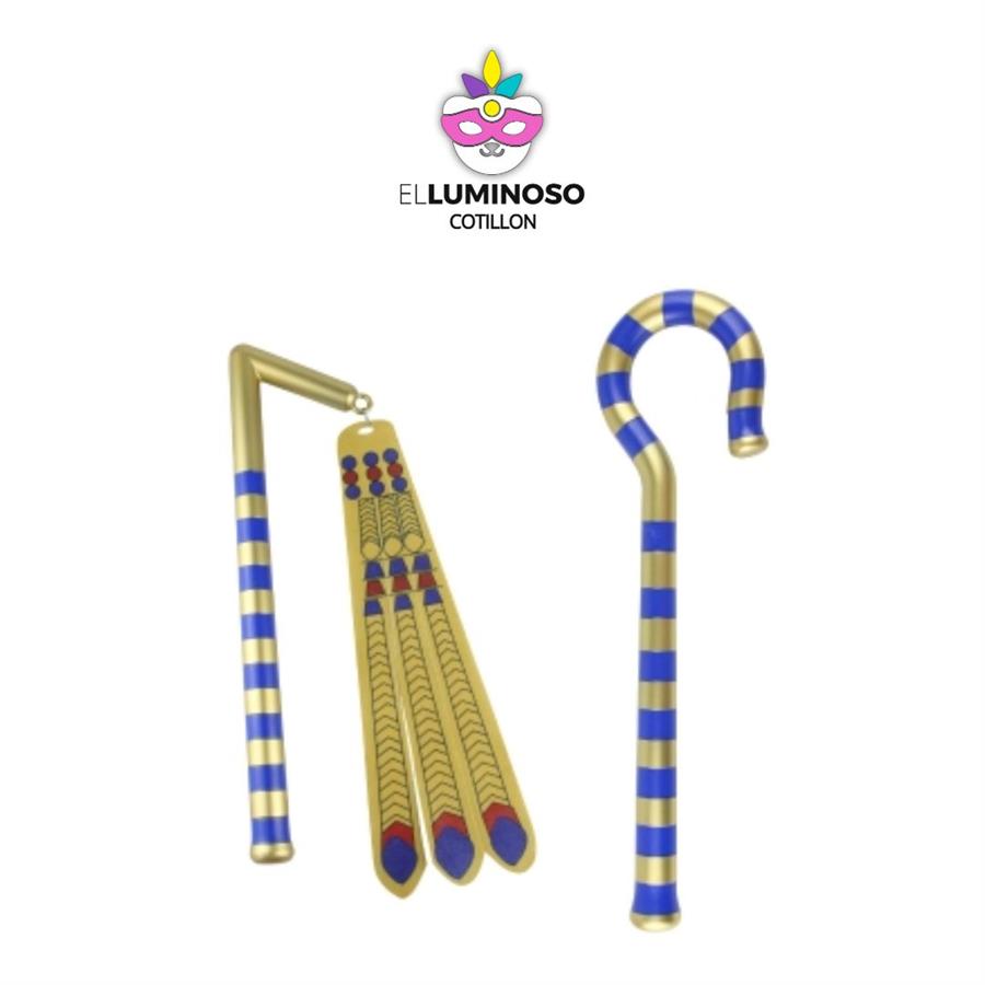 CAYADO Y MAYAL EGIPCIO 36 Y 35CM GOAC56