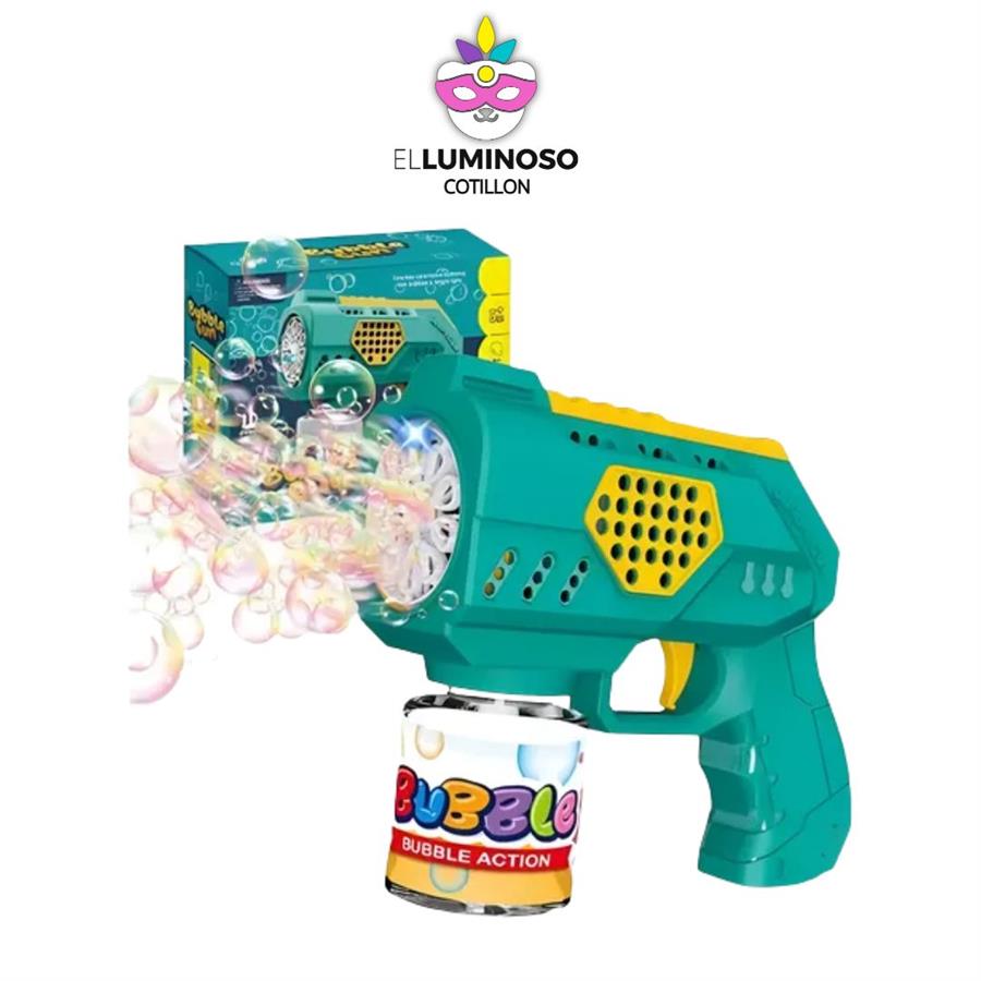 PISTOLA BURBUJERO BUBBLE GUN HM50239
