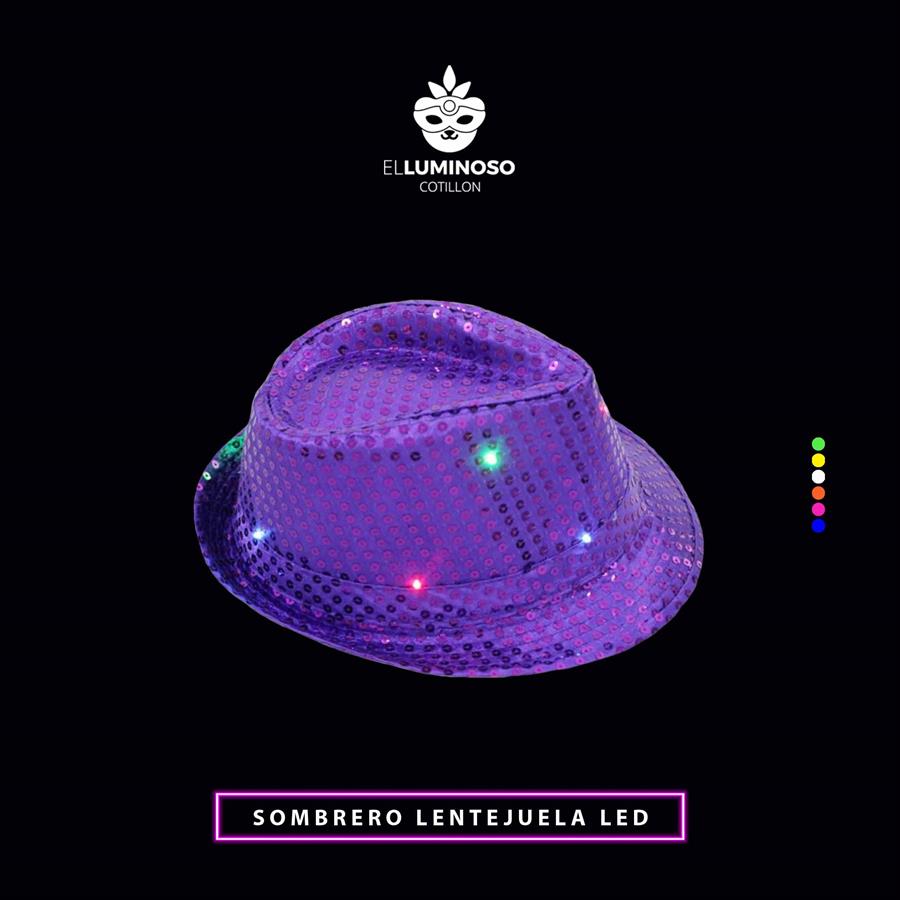 SOMBRERO FUNYI LENTEJUELA LED