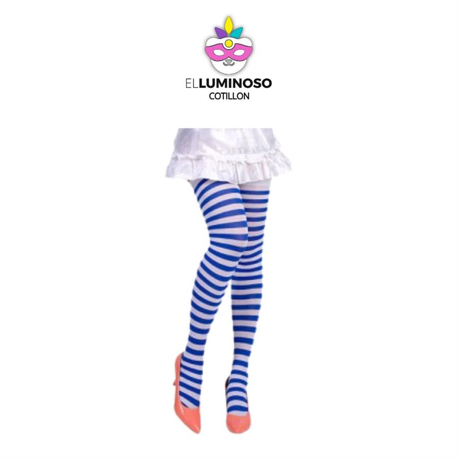 MEDIAS BUCANERAS RAYADAS AZ Y BL TM018