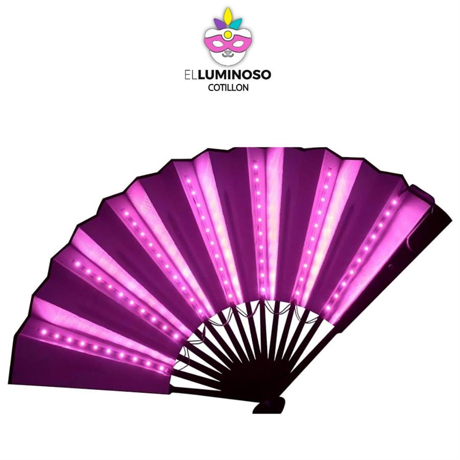 ABANICO ROSA LED ABA03